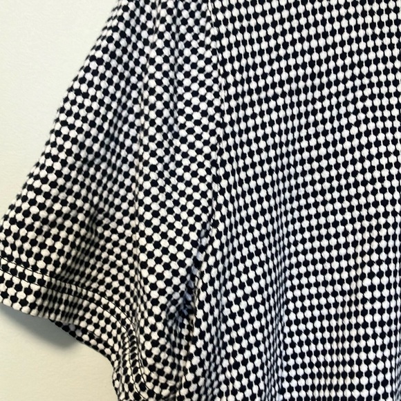 Men's Black and White Checkered Shirt - Picture 3 of 6
